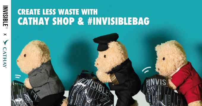 INVISIBLE is working with Distinctive Actors with #INVISIBLEBAG collaboration of Create Less Waste With Cathay Shop & #INVISIBLEBAG