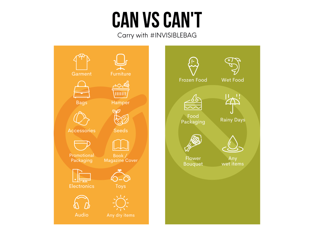 #INVISIBLEBAG Can vs Can't Table