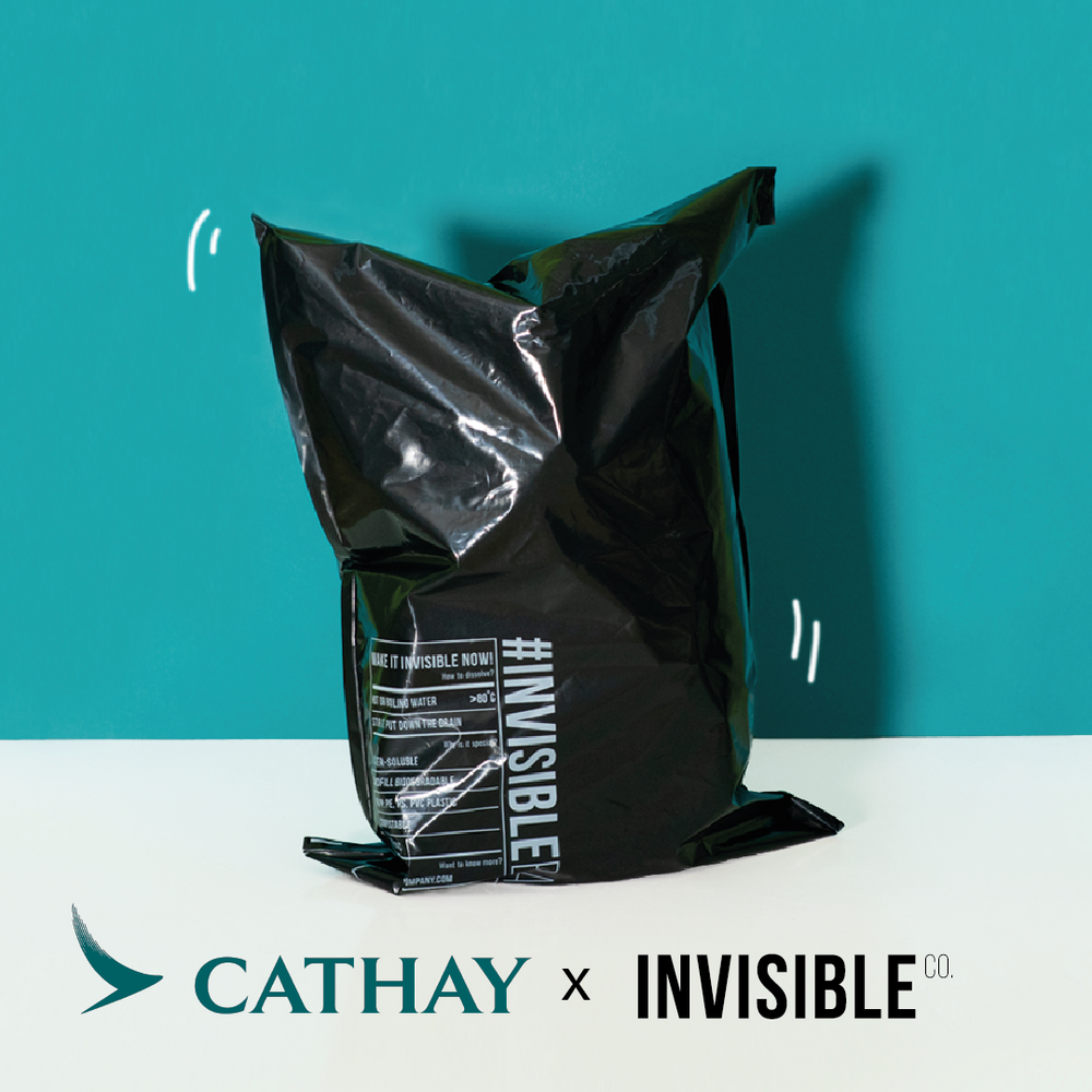 #INVISIBLEBAG Mailer Bags with our Distinctive Actors Cathay Pacific 