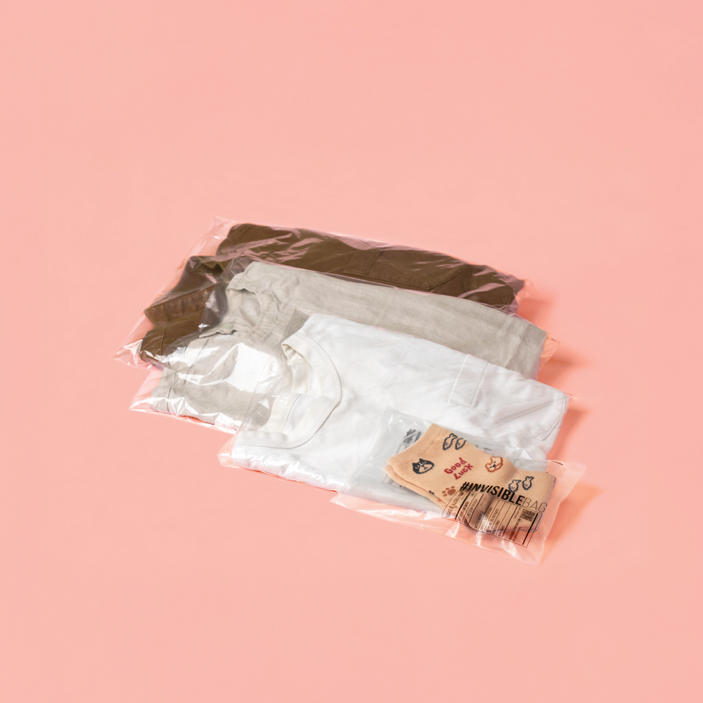#INVISIBLEBAG 衣服包裝袋