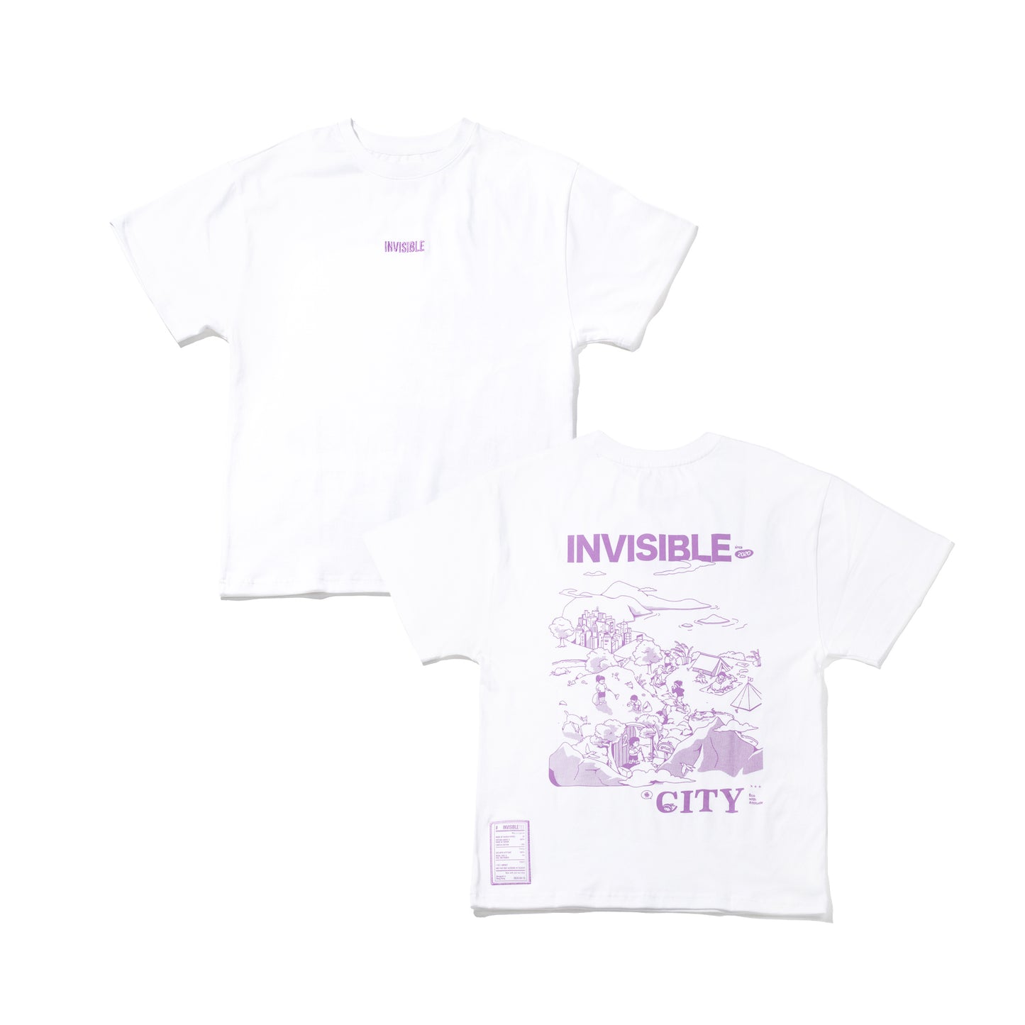 Invisible Tee 002 Front and Back