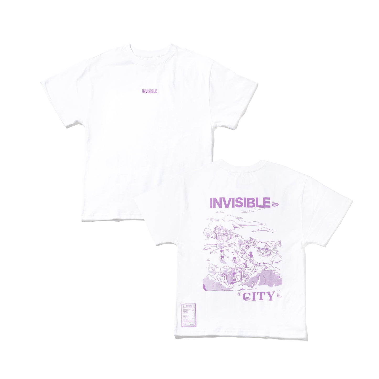Invisible Tee 002 Front & Back