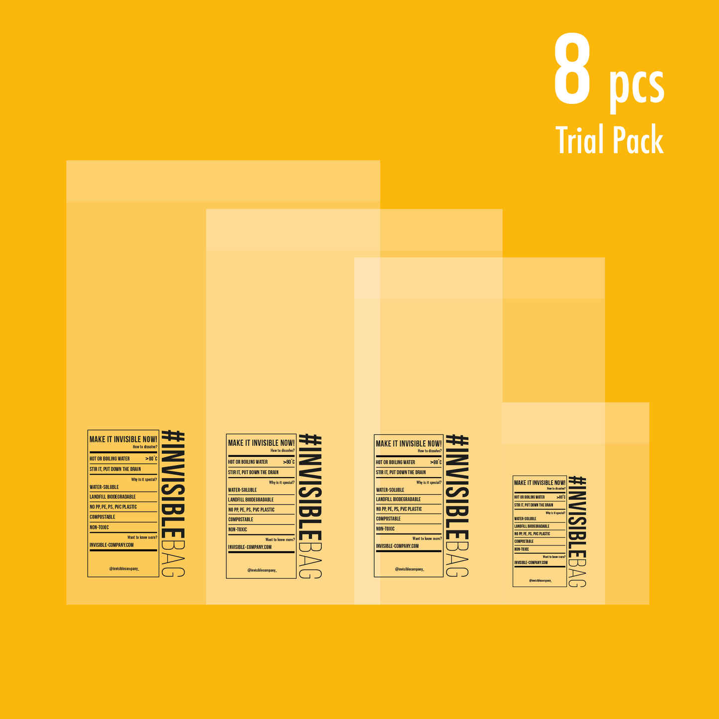 #INVISIBLEBAG Garment Bag Fashion Trial Pack