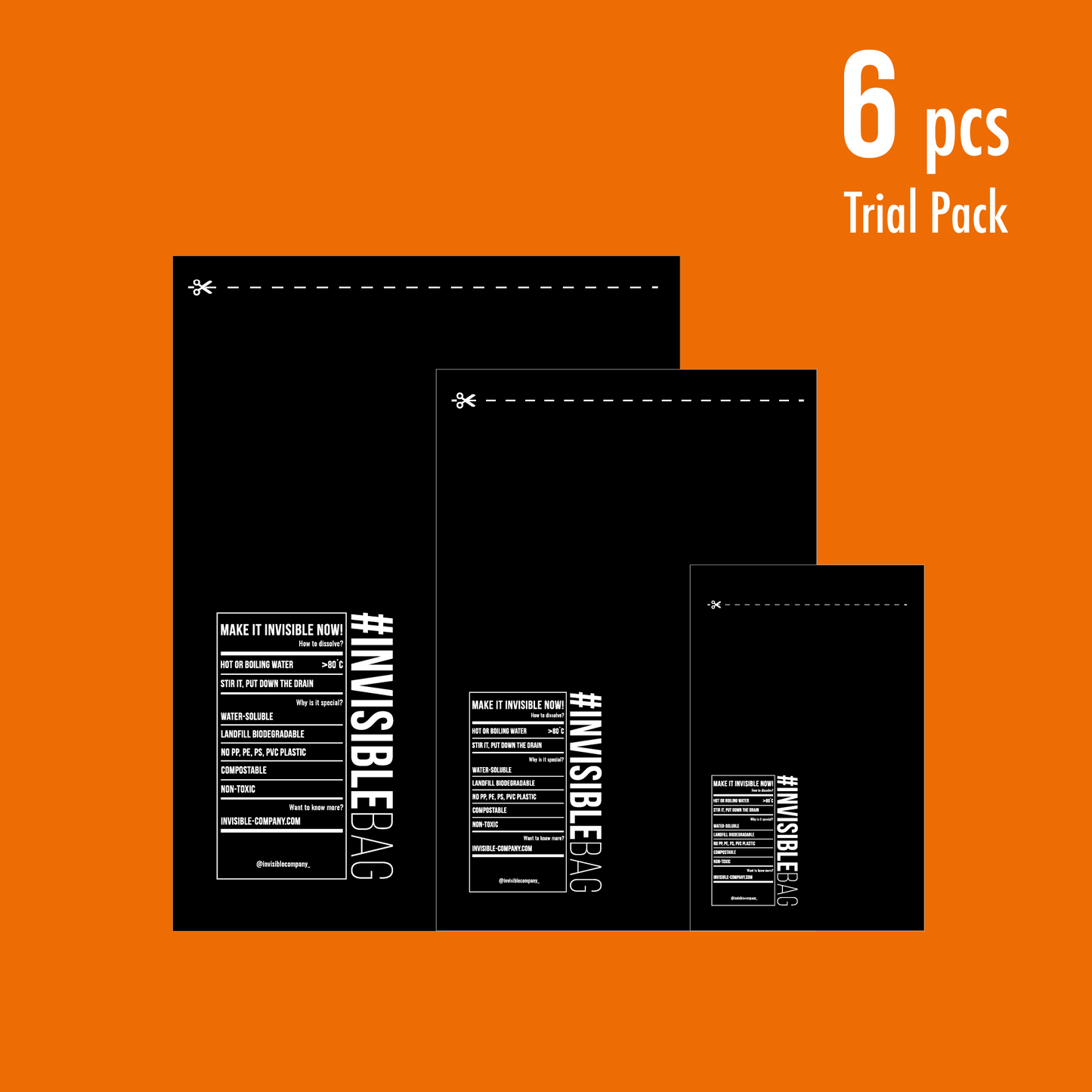 #INVISIBLEBAG Mailer E-Commerce Trial Packs